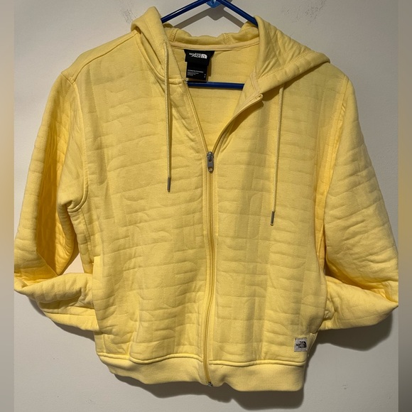 Women’s Small THE NORTH FACE QUILTED Full ZIP HOODIE with Pockets - Picture 3 of 13